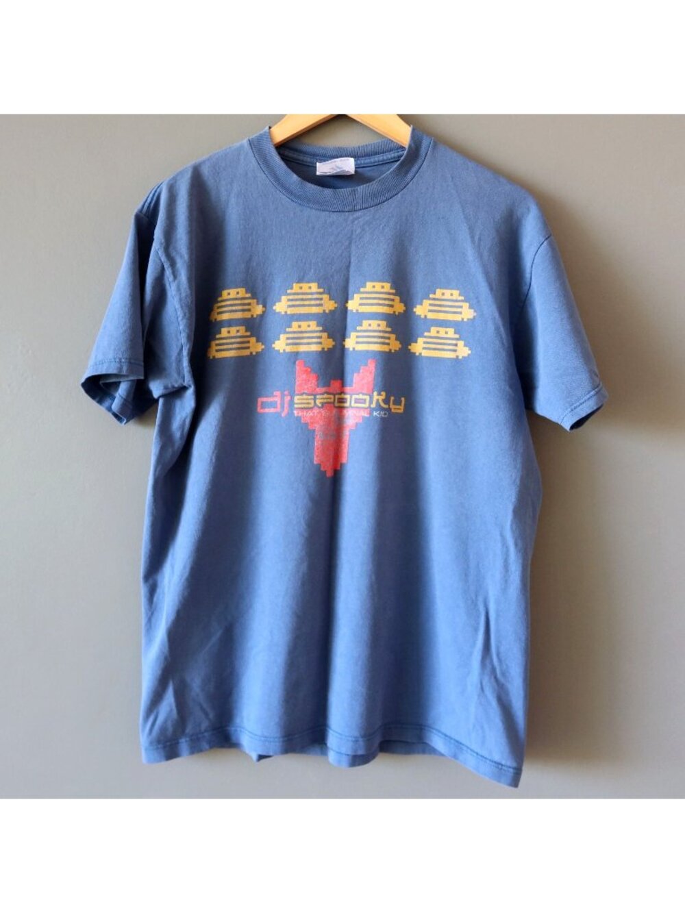 DJ Spooky T-Shirt Vintage 90s Subliminal Kid Electronic Techno Tour Blue M